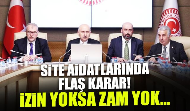 Site Aidatlarında Flaş Karar! İzin Yoksa Zam Yok