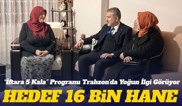 AK Parti Trabzon Teşkilatı Ramazan’da 16 Bin Haneye Ulaşmayı Hedefliyor