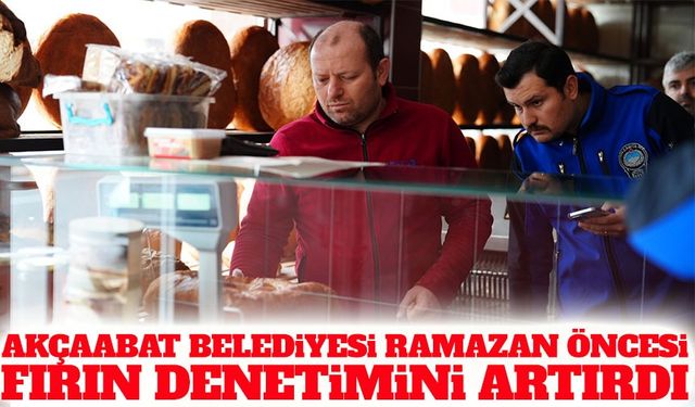 Akçaabat Belediyesi Ramazan Öncesi Fırınlarda Hijyen ve Gramaj Denetimi Yaptı