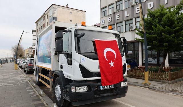 Arsin Belediyesi Temizlik İşleri filosuna üç yeni araç kazandırdı