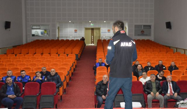 Havza Belediyesi personeline sivil savunma eğitimi verildi