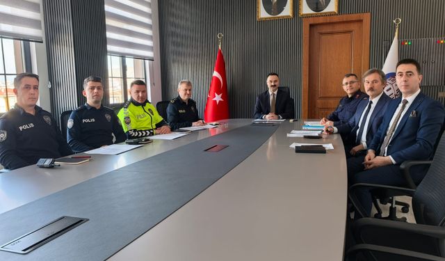 Havza'da okul güvenliği ve trafik tedbirleri toplantısı düzenlendi