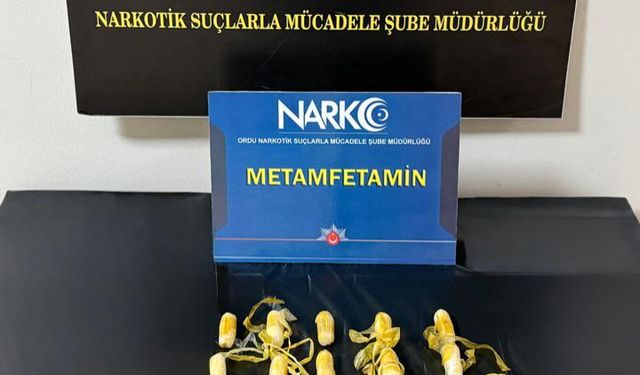 Ordu'da midesinde yasaklı madde kapsülleri bulunan şüpheli tutuklandı