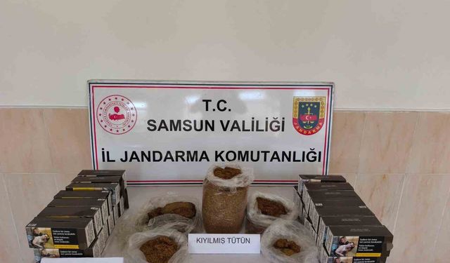 Alaçam'da kaçak tütün mamulleri operasyonu