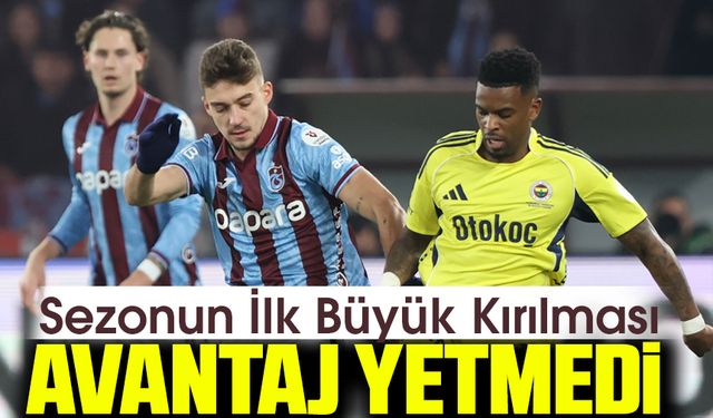 Öne Geçti, Geriye Düştü! Trabzonspor’dan Sezonun İlk Büyük Kırılması