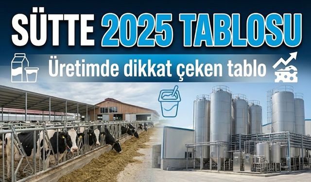 Sütte 2025 Tablosu Açıklandı: İnek Sütü Toplama Gerilerken Ayran ve Yoğurt Üretimi Rekor Seviyeye Ulaştı
