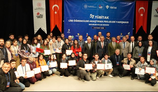 TÜBİTAK Bölge Finaline Erzurum Damgası
