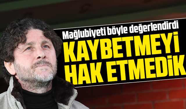 Trabzonspor Teknik Direktörü Fatih Tekke, Mağlubiyeti nasıl değerlendirdi?
