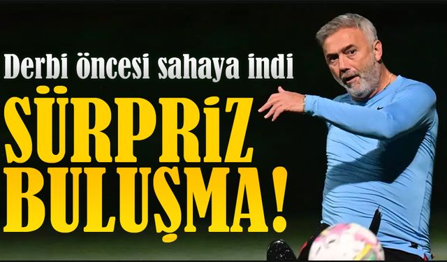 Derbi Öncesi Sürpriz Buluşma! Hami Mandıralı ve Burak Yeter Sahada Ter Döktü