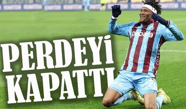 Onuachu’nun açtığı perdeyi Nwaiwu kapattı, bordo-mavililer galibiyetle zirve takibini sürdürdü