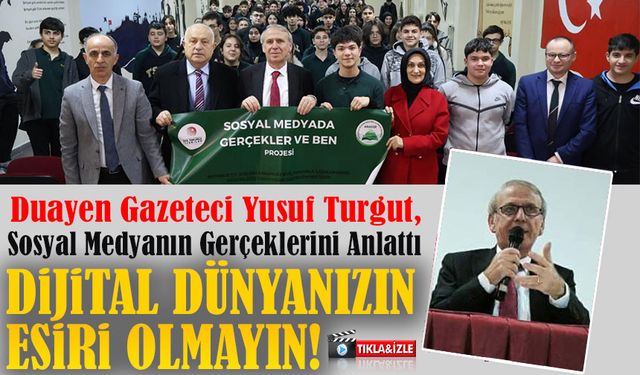 Taka Gazetesi Genel Yayın Yönetmeni Yusuf Turgut, Öğrencilere Sosyal Medyanın Gerçeklerini Anlattı