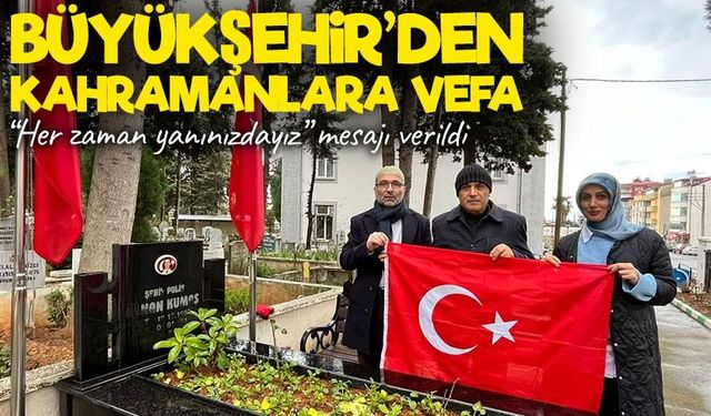 Trabzon Büyükşehir Belediyesi’nden Şehit Ailelerine ve Gazilere Vefa Ziyareti