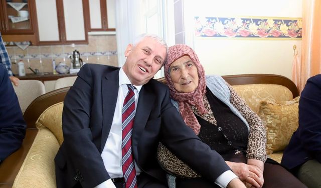 Of’ta bayramda vefa: Şehit aileleri ziyaret edildi