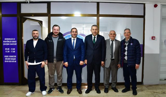 Vali Tahir Şahin’den Trabzon Berberler ve Kuaförler Odası’na ziyaret