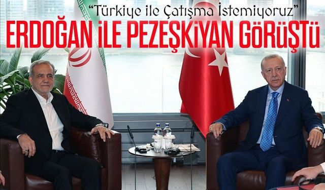 Erdoğan ile İran Cumhurbaşkanı Pezeşkiyan Türk Hava Sahası İhlali Sonrası Görüştü