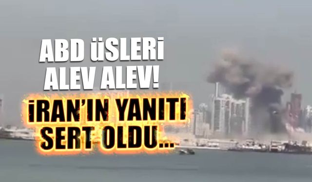 İran'dan Misilleme! ABD Üsleri Alev Alev