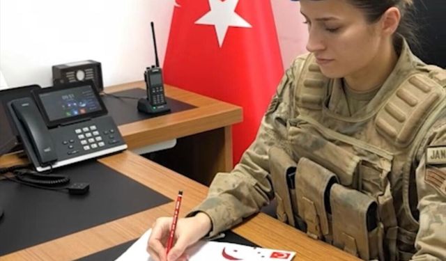 Giresun'dan öğrencilerin Siirt'teki jandarmaya gönderdiği mektuplara cevap yazıldı