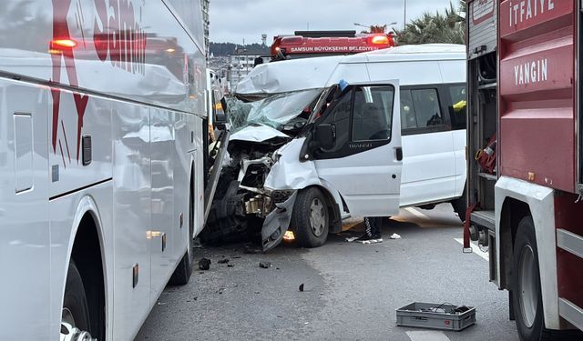 Meydana gelen trafik kazasında 7 kişi yaralandı