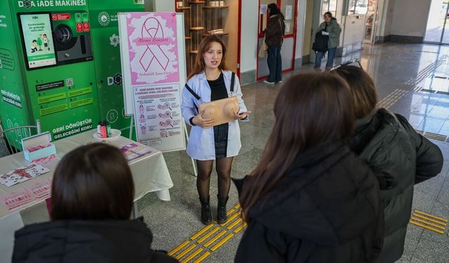 OMÜ'de kadın kanserlerine yönelik farkındalık etkinliği düzenlendi