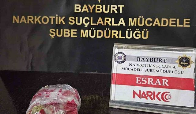 Bayburt'ta yasaklı madde ile mücadele devam ediyor
