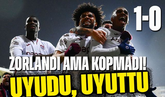 Zorlandı Ama Kopmadı! Trabzonspor Tek Golle Zirve Takibini Sürdürdü