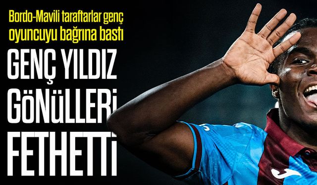 Trabzonspor'un Genç Yıldızı Gönülleri Fethetti; Bordo-mavili Taraftarlar Yıldızı Bağrına Bastı