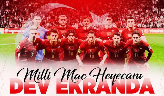 Trabzon Meydanı’nda Dev Ekran Heyecanı! Milli Maç İçin Tek Yürek