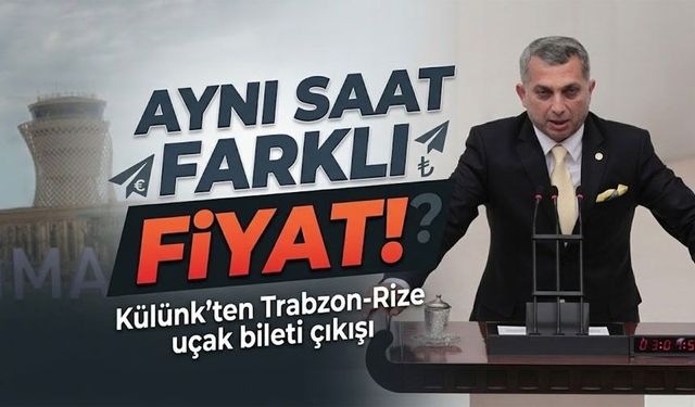 Metin Külünk’ten dikkat çeken çıkış: Trabzon-Rize uçuş fiyatları neden farklı?