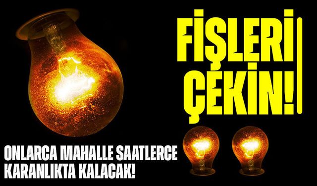 Trabzon'a Kritik Uyarı: 10 Mart'ta Fişleri Çekin! Onlarca Mahalle Saatlerce Karanlıkta Kalacak!