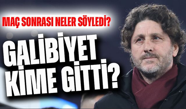 Trabzonspor Teknik Direktörü Fatih Tekke, Çaykur Rizespor galibiyetini nasıl değerlendirdi?