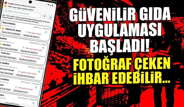 Güvenilir Gıda Uygulaması Nedir? Fotoğraflı İhbar Dönemi