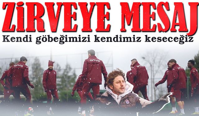 Trabzonspor’da teknik direktörü Fatih Tekke zirve yarışı için ne mesaj verdi?