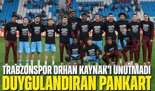 Papara Park’ta Duygusal Anlar! Trabzonspor Orhan Kaynak’ı Unutmadı