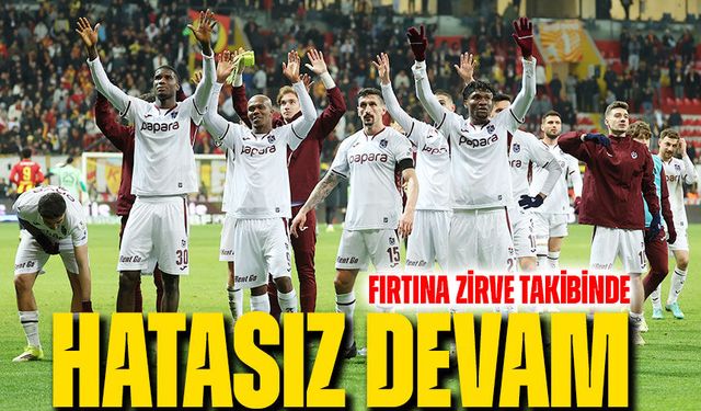 Fırtına Zirve Takibinde: Trabzonspor’da Hedef Hatasız Devam