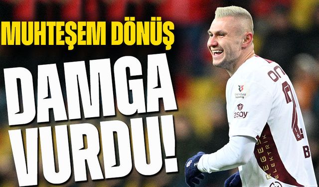 Zubkov’dan Muhteşem Dönüş: Golle Değil Ama Maça Damga Vurdu