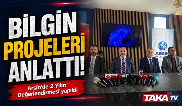 Arsin Belediye Başkan Hamza Bilgin 2 yıllık çalışmalarını duyurdu ;işte dikkat çeken projeler
