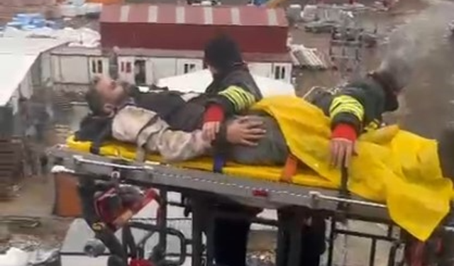 Bafra'da inşaatta iş kazası: 1 yaralı