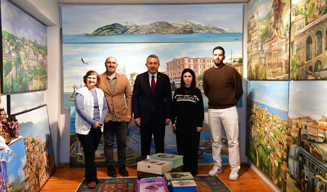 Trabzon’da Sanat Dolu Ziyaret: Yıldırım Atölyesi İlgi Gördü