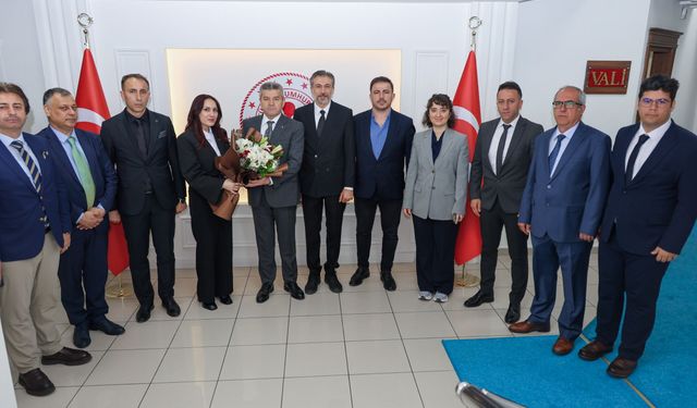 Artvin Kültür ve Turizm Müdürü Aytekin Vali Ergün'ü ziyaret etti