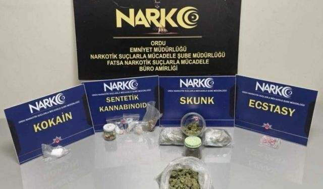 Ordu'da yasaklı madde operasyonunda 4 şüpheli tutuklandı