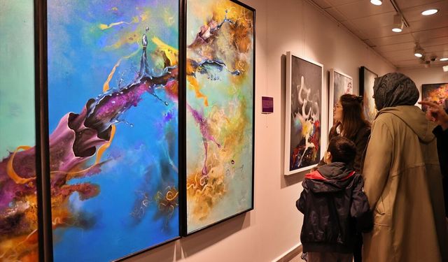 Samsun'da 'Transhüman-izm' sergisi sanatseverlerin beğenisine sunuldu