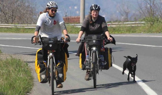 İngiltere'den çıkıp 6 kıtayı bisikletle geçmeyi hedefleyen iki maceracı Ordu'ya ulaştı