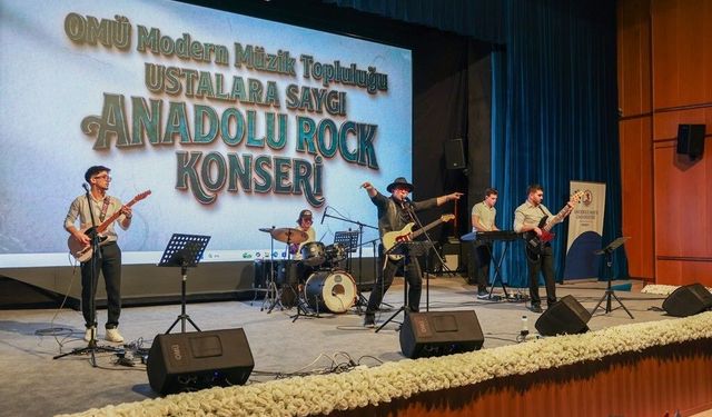 OMÜ'de 'Ustalara Saygı Anadolu Rock Konseri'
