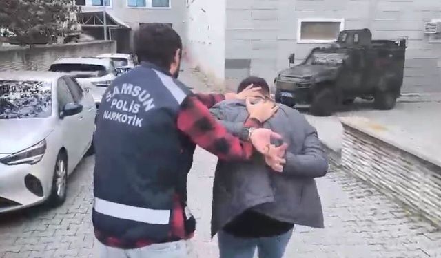 Samsun'da 9,5 yıl hapis cezası bulunan şahıs yakalandı