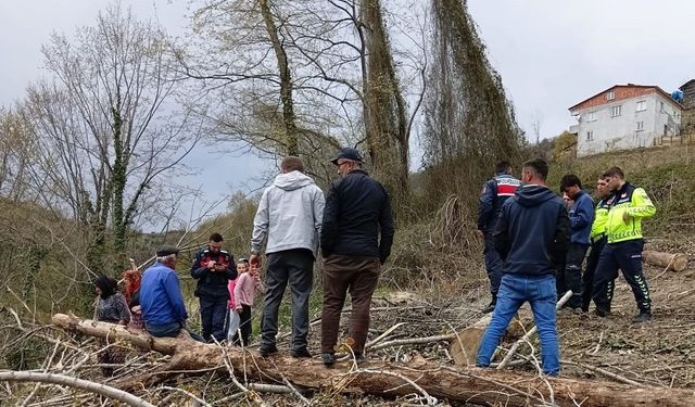 Yakakent'te traktör devrildi, sürücü yaralandı