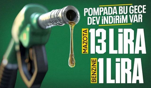 POMPADA ŞOK DÜŞÜŞ! Motorin ve Benzinde Tarihi İndirim