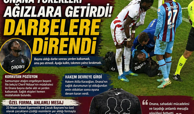 Onana Yürekleri Ağızlara Getirdi! Darbe Aldı, Ayağa Kalktı