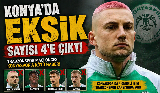 Trabzonspor maçı öncesi ev sahibinde eksik listesi kabardı