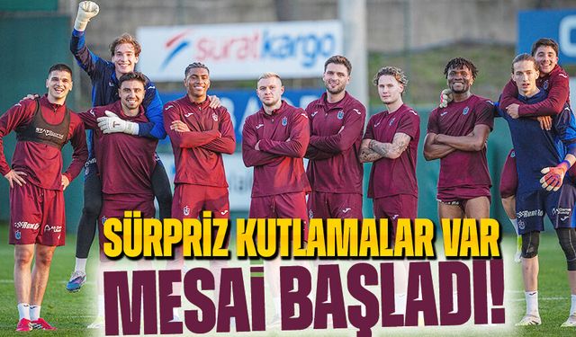 Trabzonspor, Alanyaspor deplasmanı öncesi hazırlıklara start verdi. Antrenman öncesi sürpriz neydi?