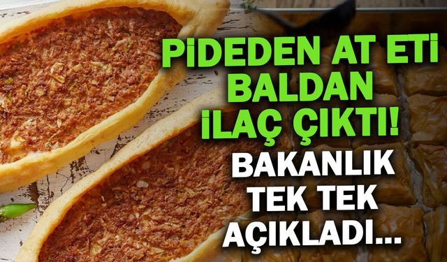 Bakanlık Listeyi Güncelledi: Pideden At Eti, Balda İlaç Çıktı!